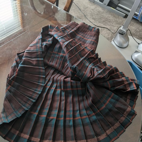 VINTAGE HIGHLAND QUEEN Wool Skirt - Size 14 - Picture 6 of 11